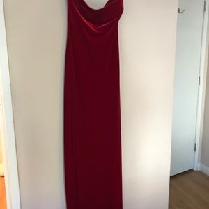 Velvet like evening dress